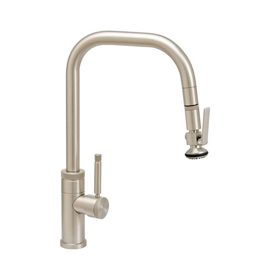 Fulton Industrial PLP Pulldown Faucet - Angled Spout - Lever Sprayer