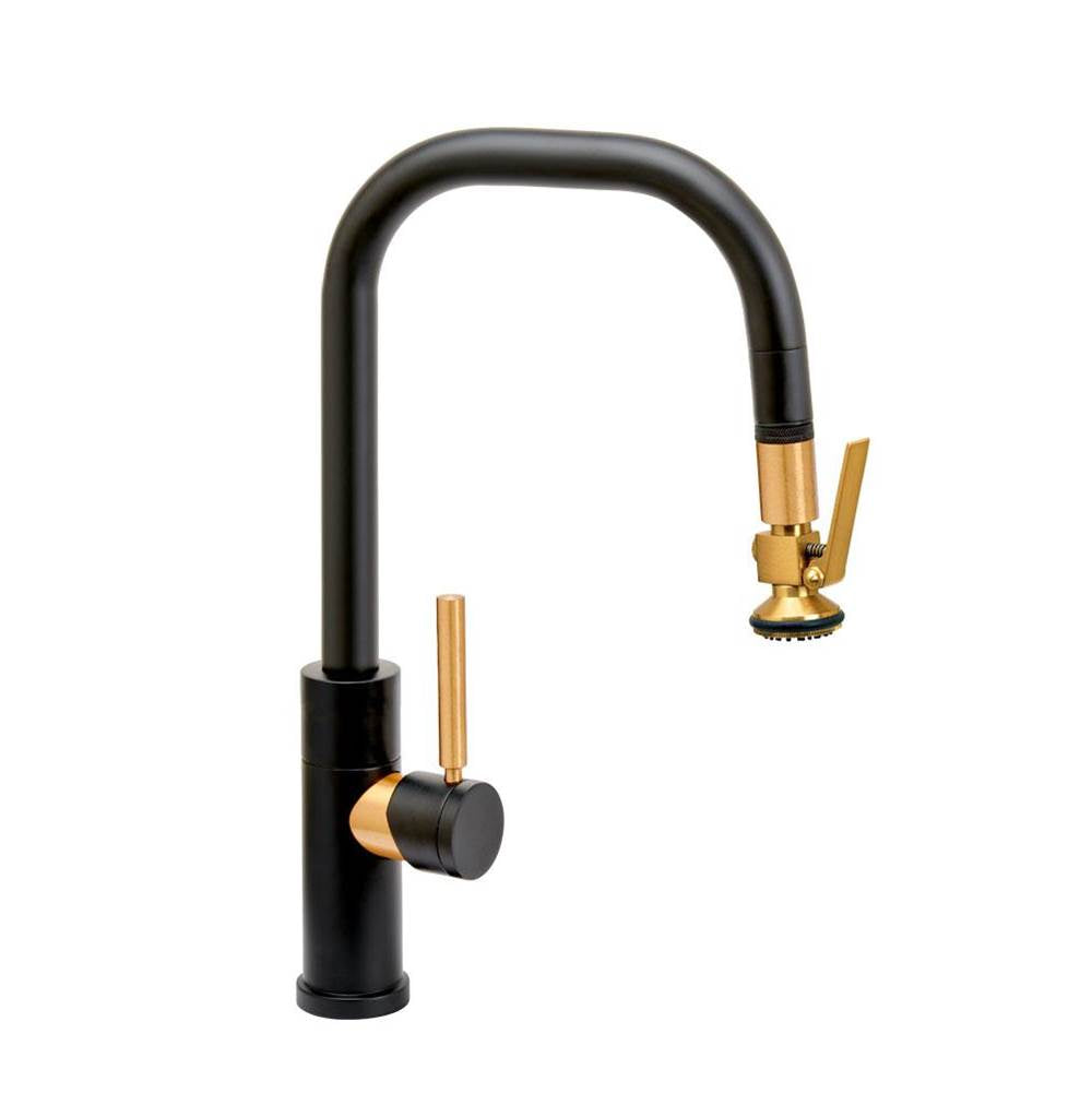 Fulton Modern Prep Size PLP Pulldown Faucet - Angle Spout - Toggle Sprayer