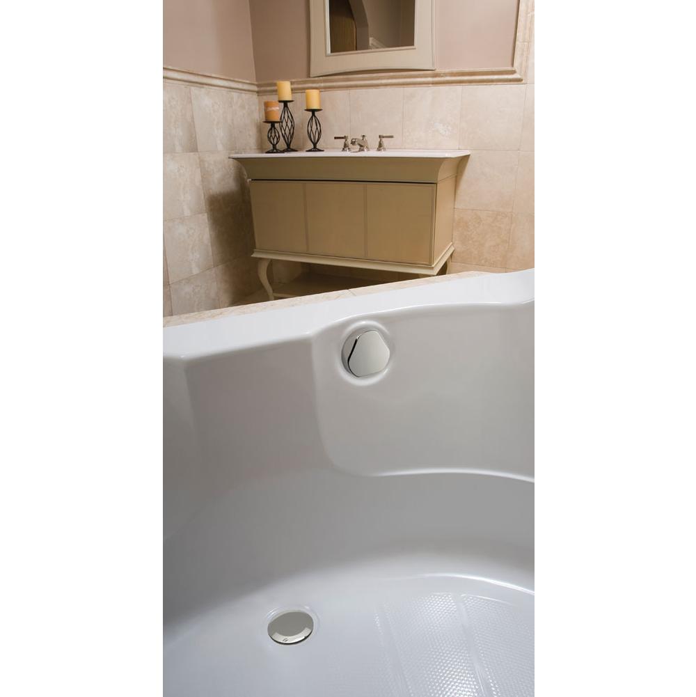 Ready-To-Fit-Set Trim Kit, For Bathtub Drain With Turncontrol Handle Actuation: Bright Chrome-Plated