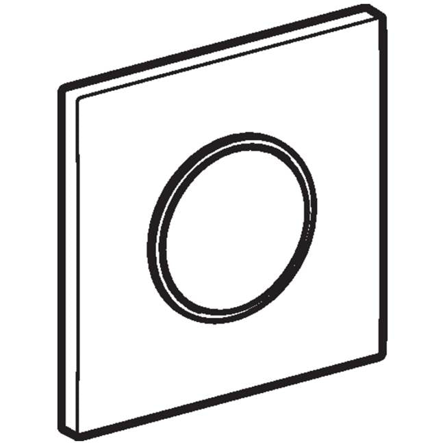 Actuator Plate Type 10 For Urinal Flush Control With Pneumatic Flush Actuation: Stainless Steel Brushed/Polished/Brushed