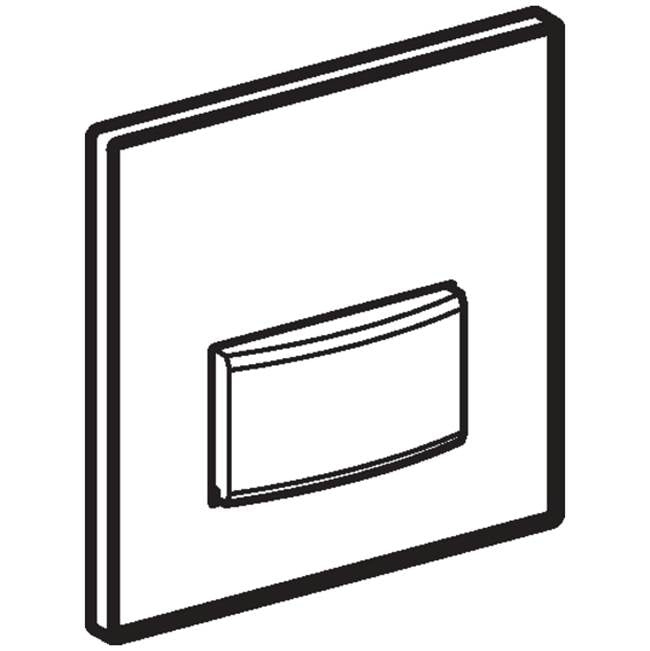Actuator Plate Type 50 For Urinal Flush Control With Pneumatic Flush Actuation: Brushed Chrome