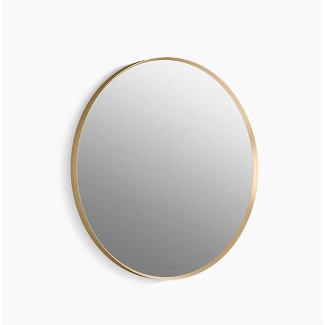 Essential 28" round framed mirror
