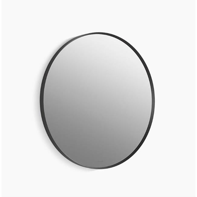 Essential 28" round framed mirror