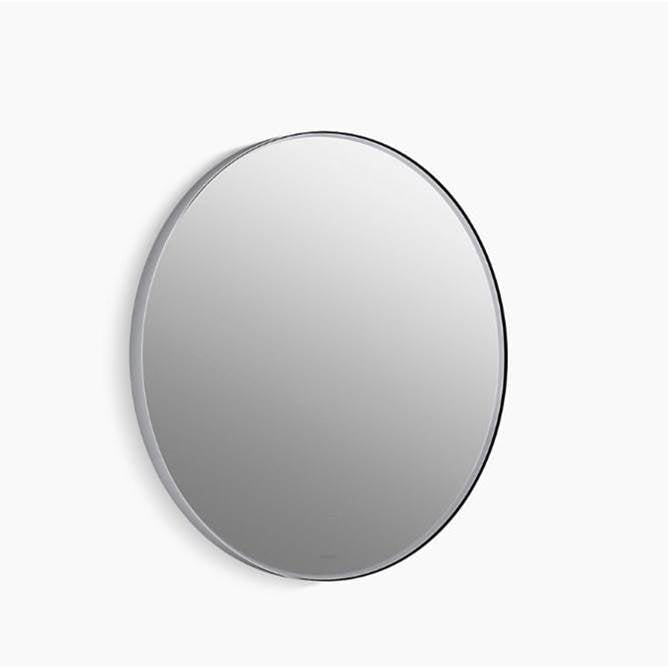 Essential 28" round framed mirror