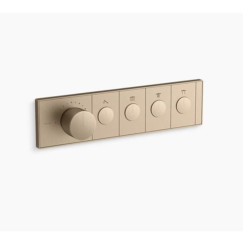 Anthem Four-outlet recessed mechanical thermostatic valve control