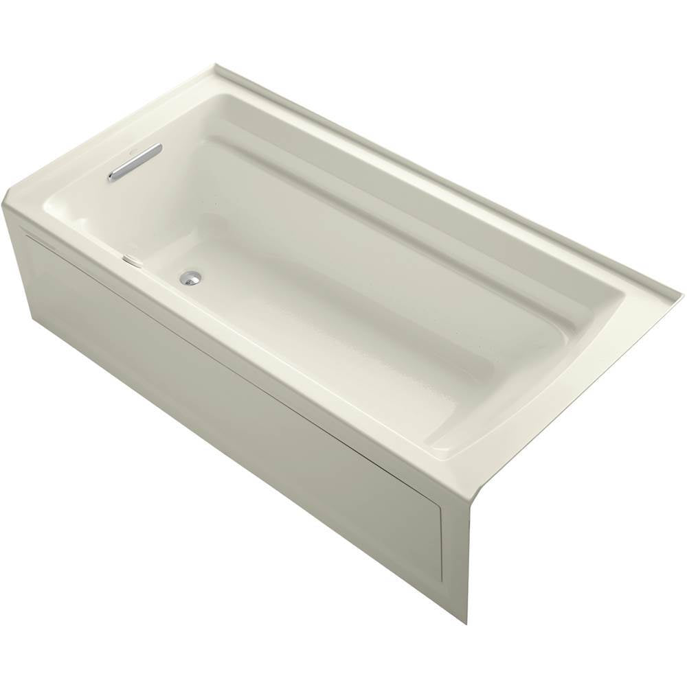Archer 72" x 36" alcove Heated BubbleMassage air bath with Bask heated surface, left drain