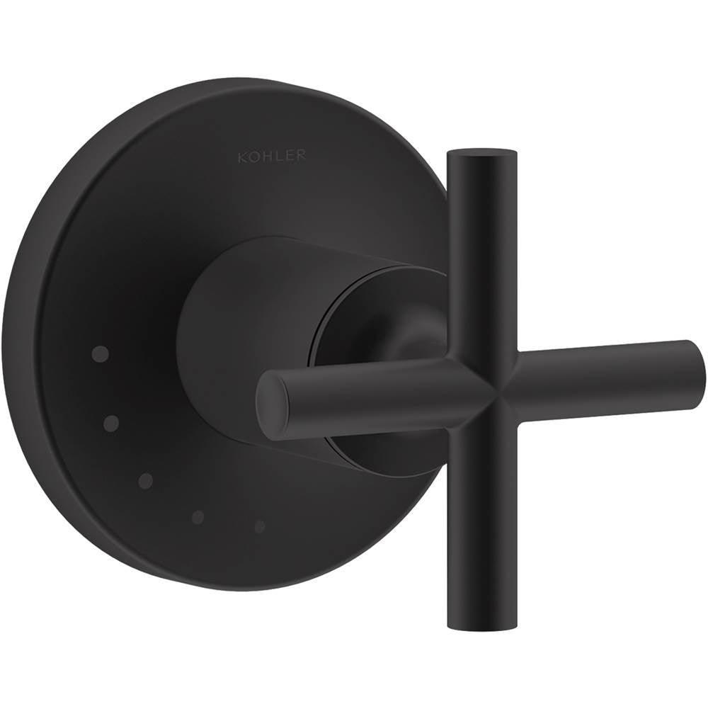 Purist MasterShower volume control valve trim with cross handle