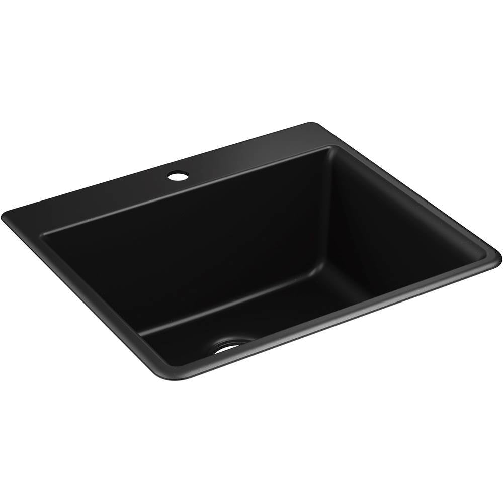 Kennon 25" top-/undermount single-bowl kitchen sink
