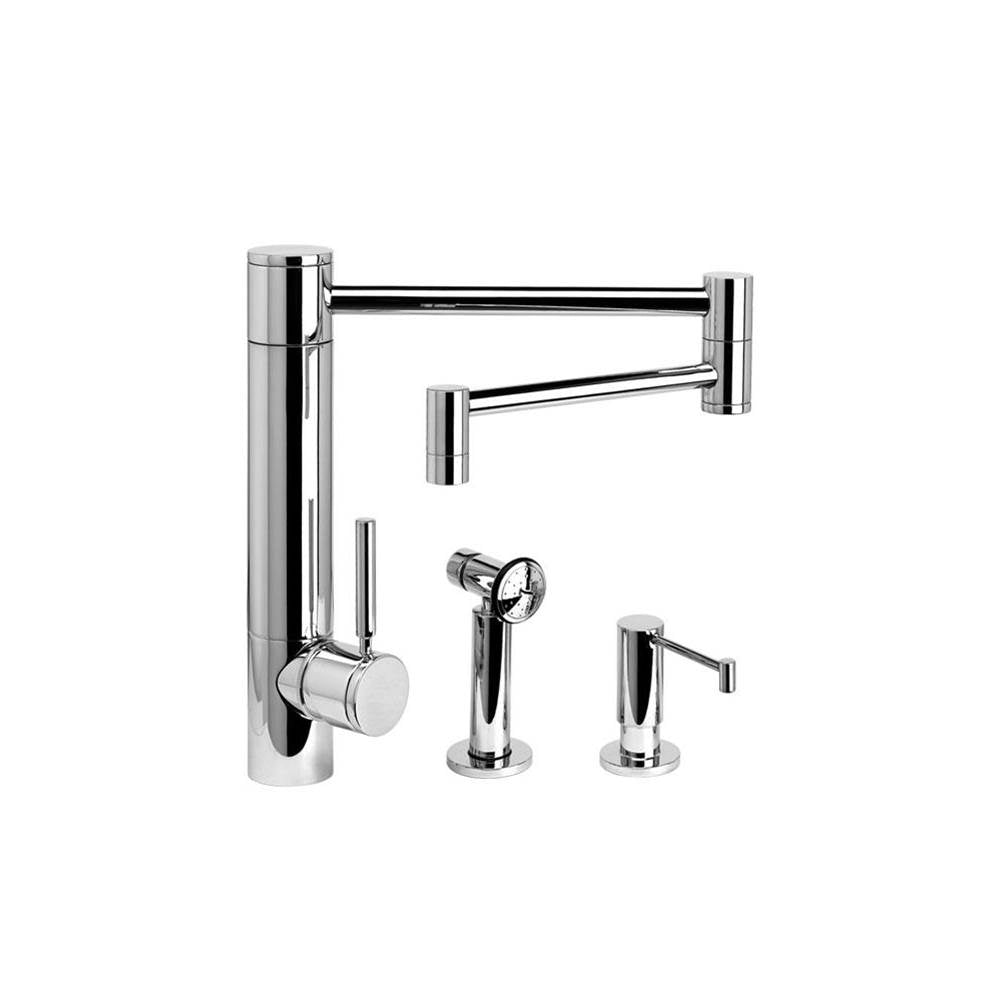 Hunley Kitchen Faucet - 18" Articulated Spout - 2pc. Suite