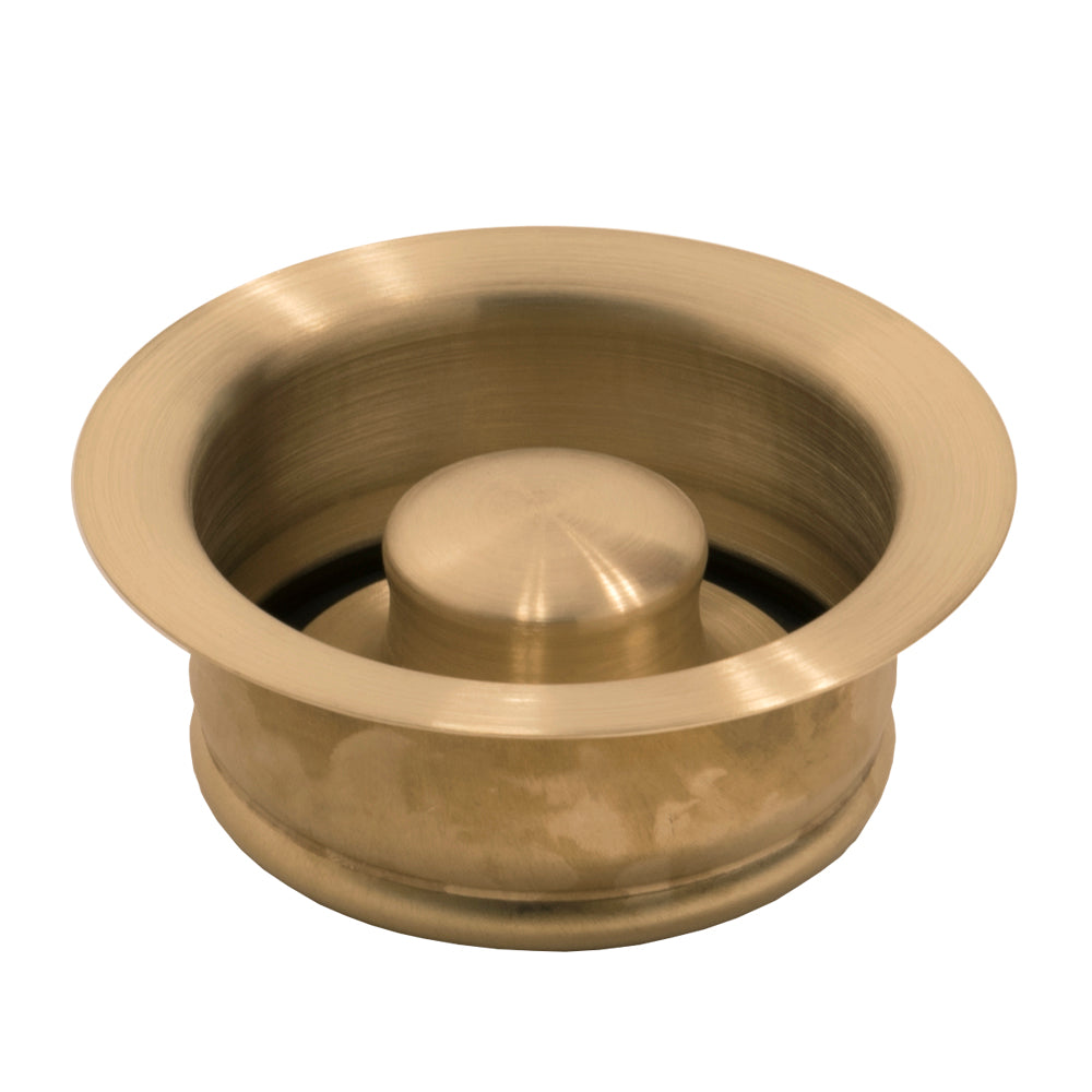 Thompson Traders TDD35-PB Disposal Flange & Stopper Kitchen Sink Drain in Satin Brass