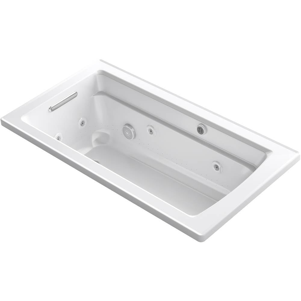 Archer 60" x 32" drop-in Heated BubbleMassage air bath and whirlpool