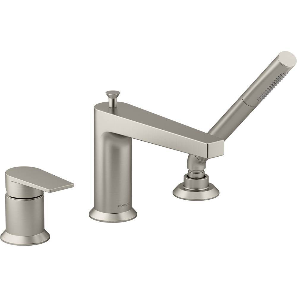 Taut Deck-mount bath faucet with handshower