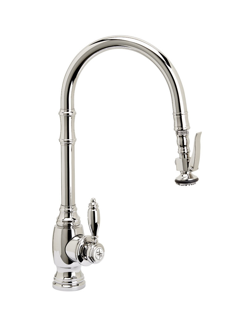 Traditional PLP Pulldown Faucet - Angled Spout - 2pc. Suite