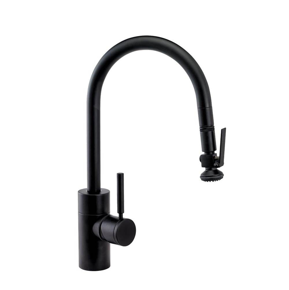 Contemporary PLP Pulldown Faucet - Lever Sprayer