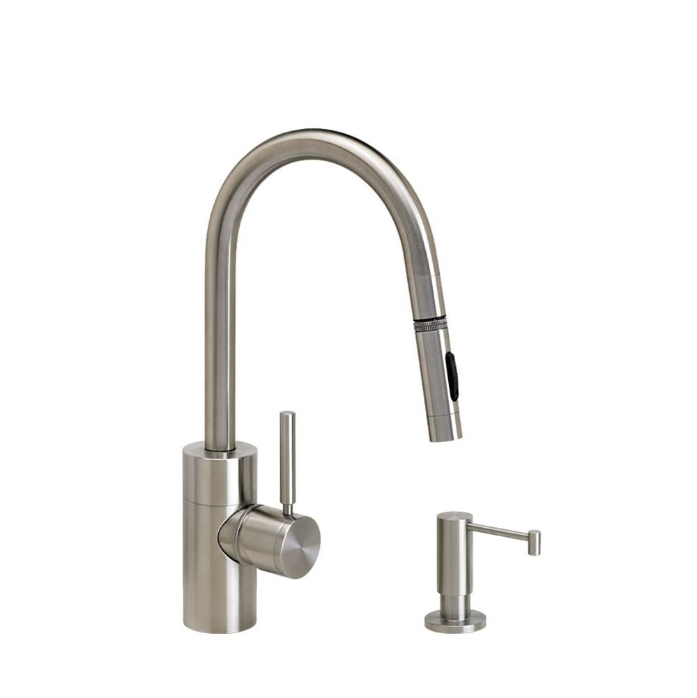 Contemporary Prep Size PLP Pulldown Faucet - Toggle Sprayer - 2pc. Suite