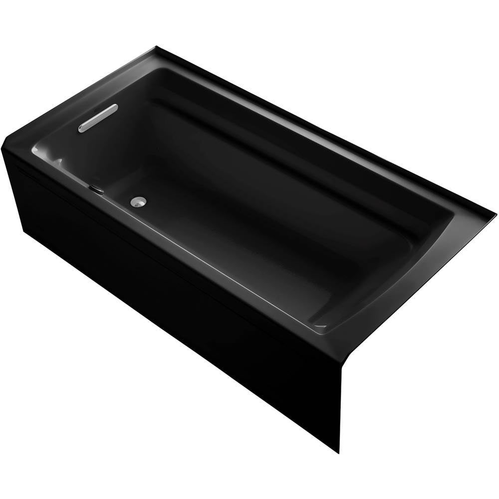 Archer 72" x 36" alcove Heated BubbleMassage air bath, left drain