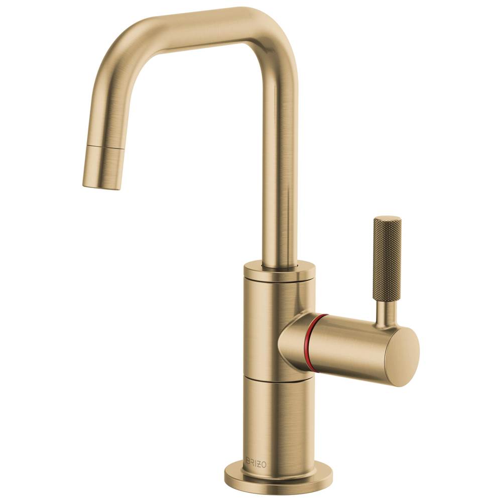Litze Instant Hot Faucet with Square Spout and Knurled Handle
