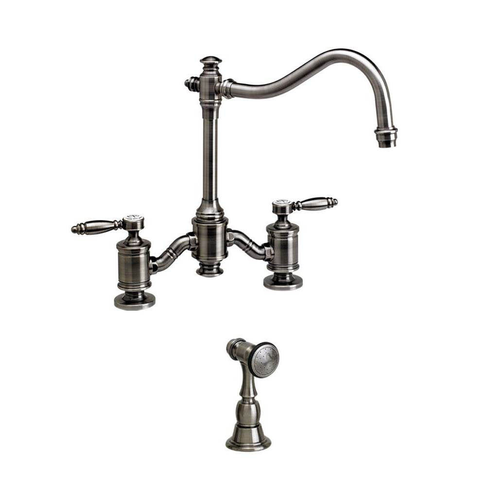 Annapolis Bridge Faucet - Lever Handles w/ Side Spray