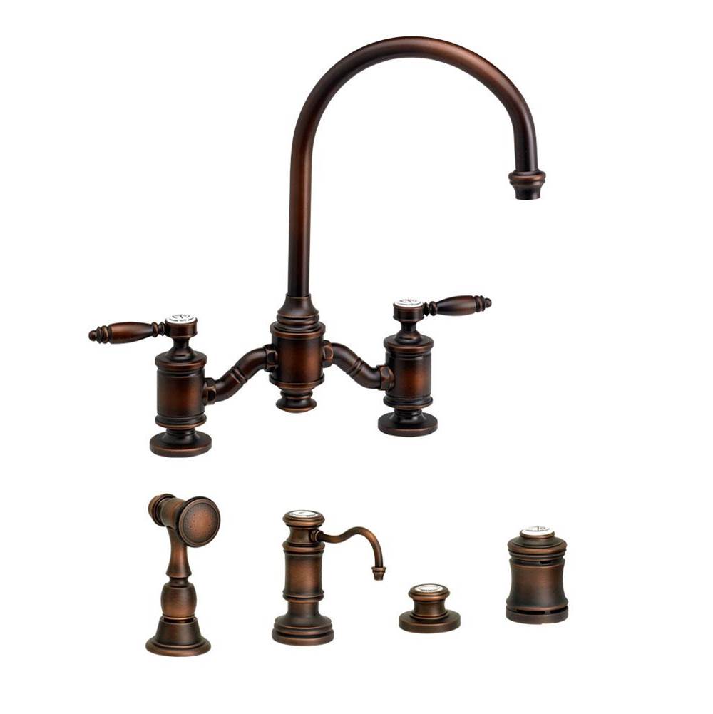 Hampton Bridge Faucet - Lever Handles - 4pc. Suite