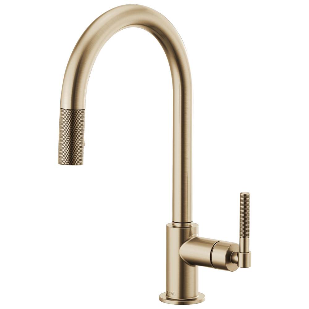 Litze Pull-Down Faucet with Arc Spout and Knurled Handle