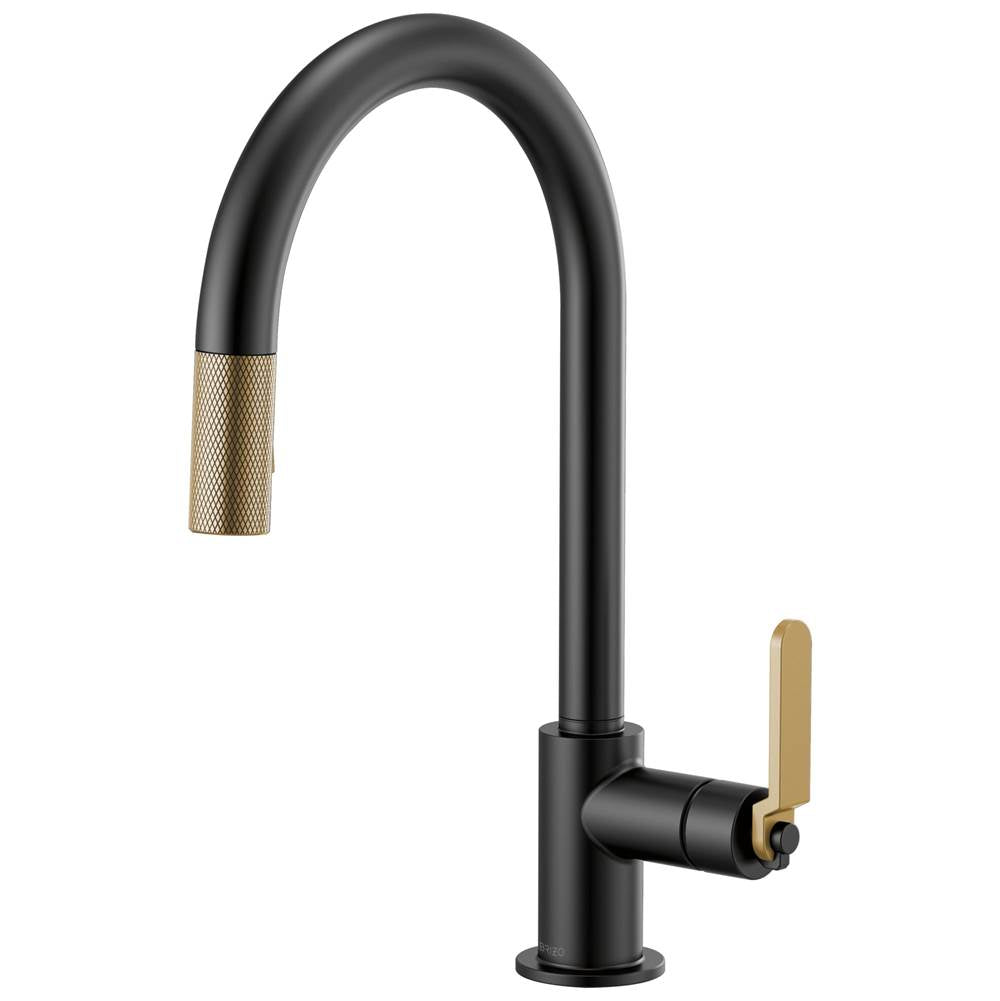 Litze Pull-Down Faucet with Arc Spout and Industrial Handle