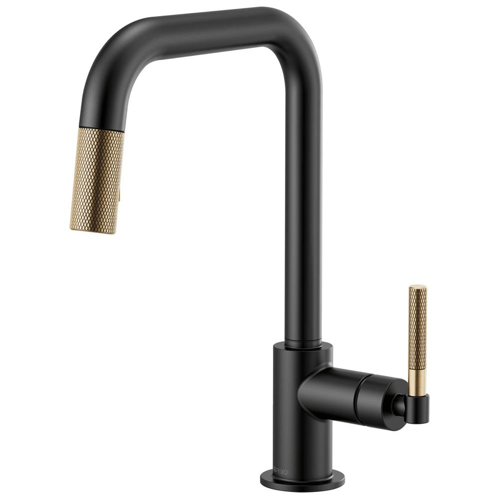 Litze Pull-Down Faucet with Square Spout and Knurled Handle