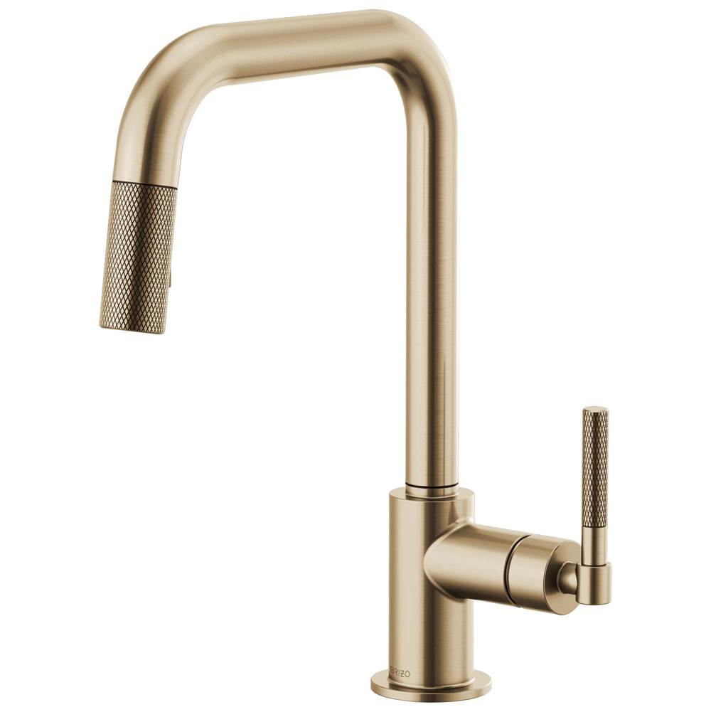 Litze Pull-Down Faucet with Square Spout and Knurled Handle