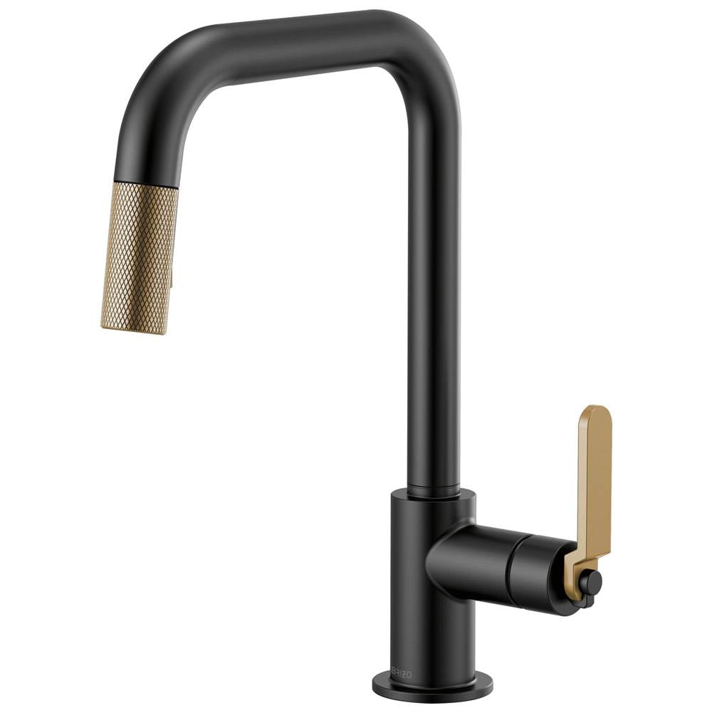 Litze Pull-Down Faucet with Square Spout and Industrial Handle