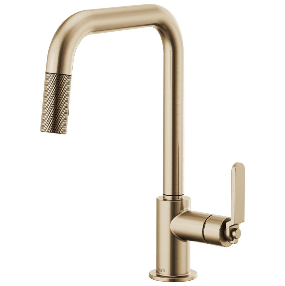 Litze Pull-Down Faucet with Square Spout and Industrial Handle