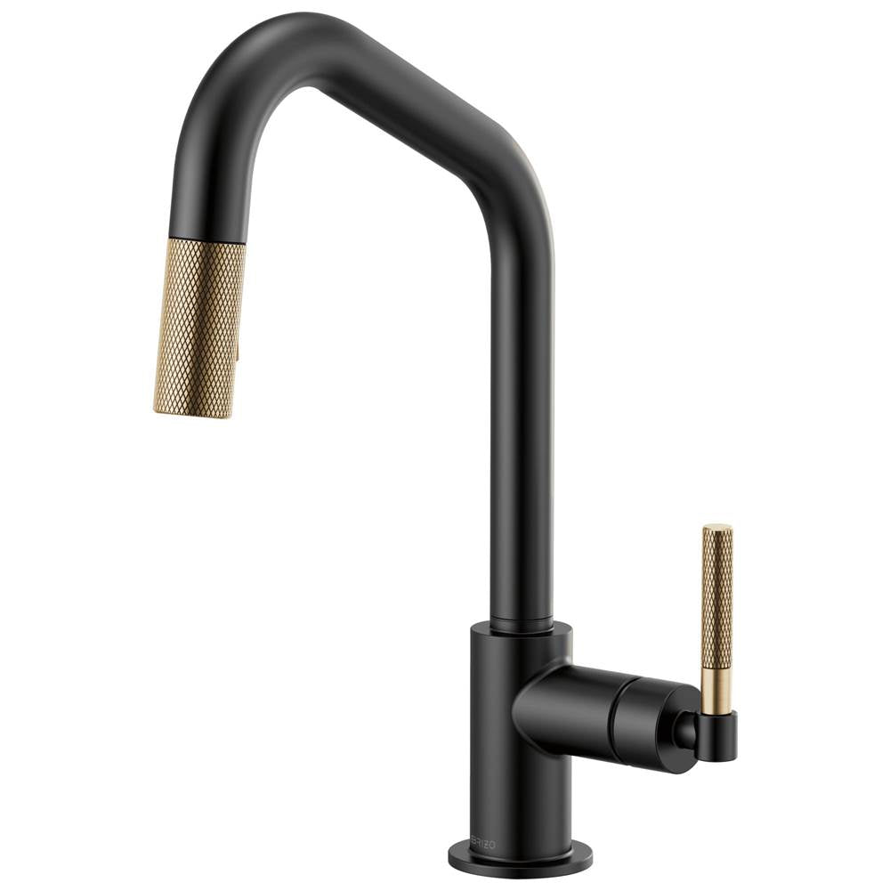 Litze Pull-Down Faucet with Angled Spout and Knurled Handle