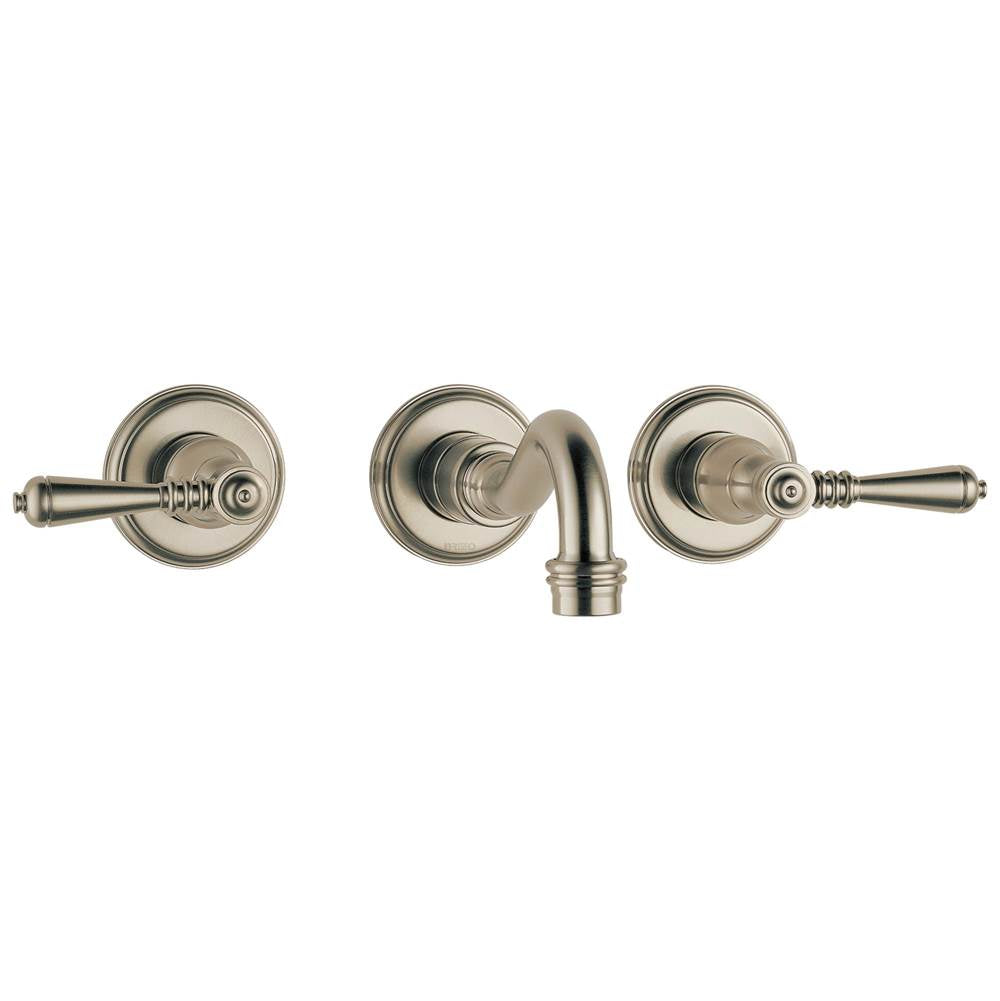 Tresa Two-Handle Wall Mount Lavatory Faucet with Lever Handles 1.2 GPM