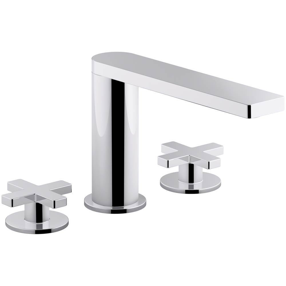Composed Widespread bathroom sink faucet with Cross handles, 1.2 gpm