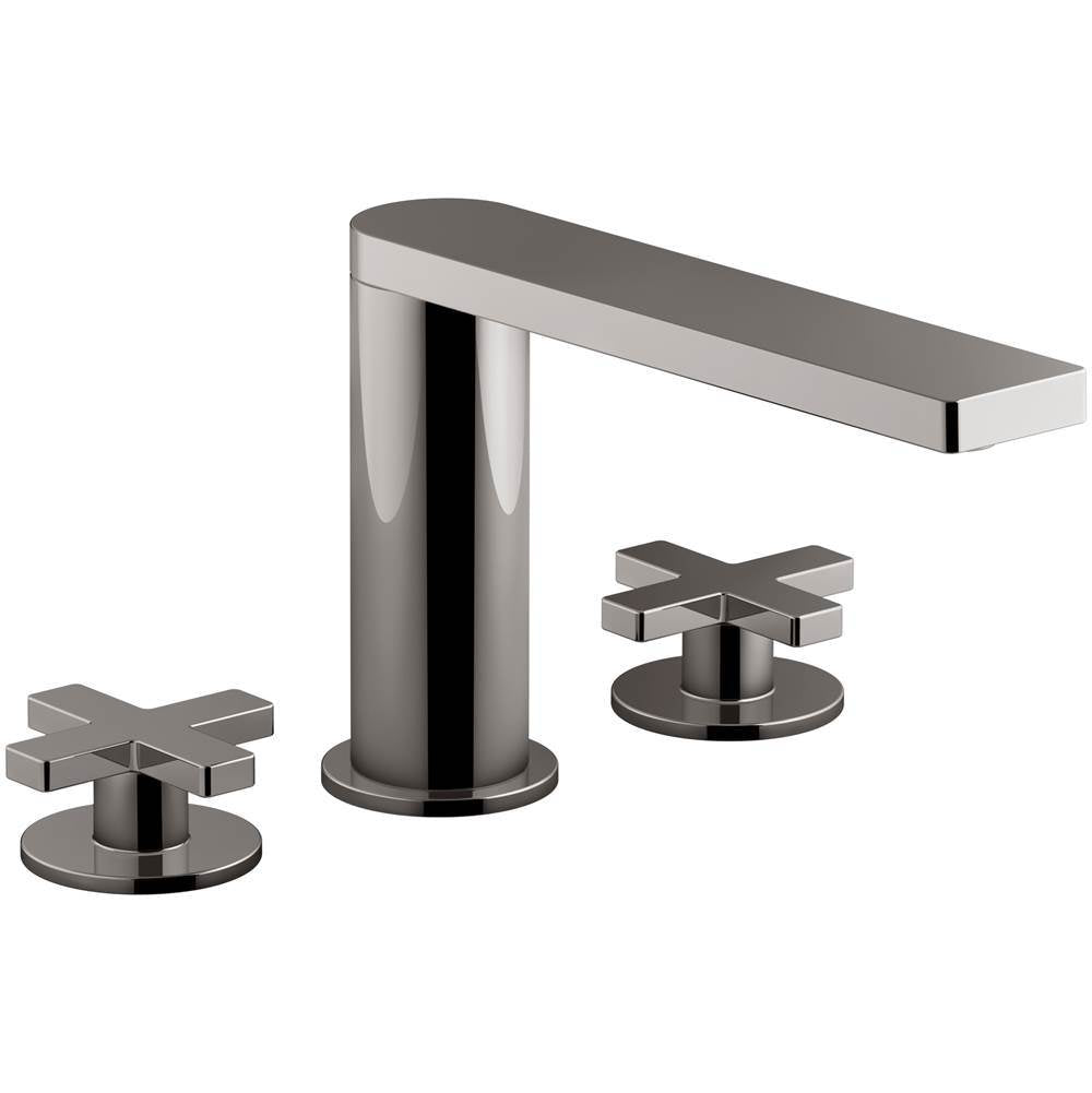 Composed Widespread bathroom sink faucet with Cross handles, 1.2 gpm