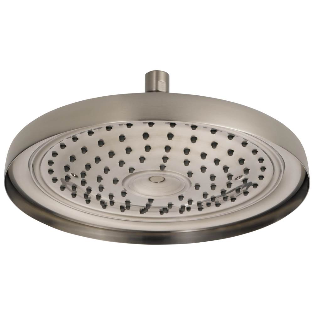 Universal Showering 8" Linear Square Single-Function Raincan Shower Head - 2.5 GPM