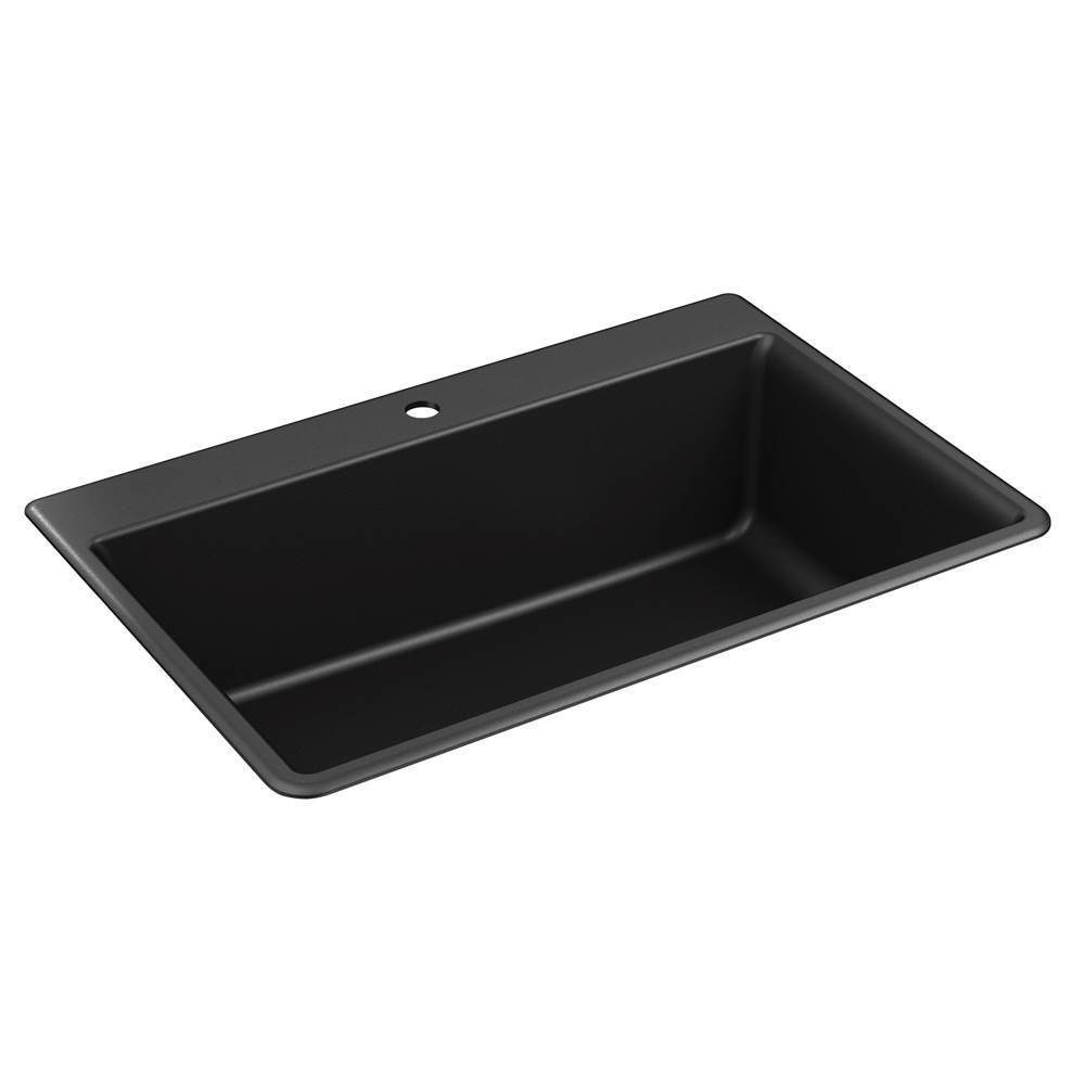 Kennon 33" top-/undermount single-bowl kitchen sink