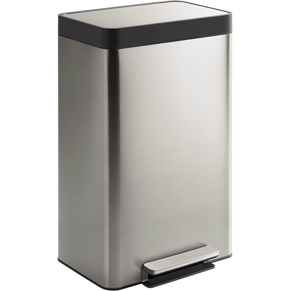 13-gallon stainless steel step trash can
