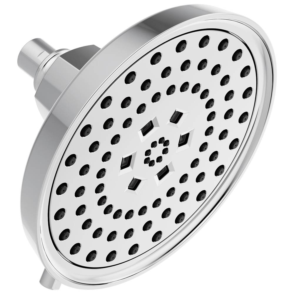 Universal Showering 7" Linear Round H2Okinetic Multi-Function Wall Mount Shower Head - 1.75 GPM