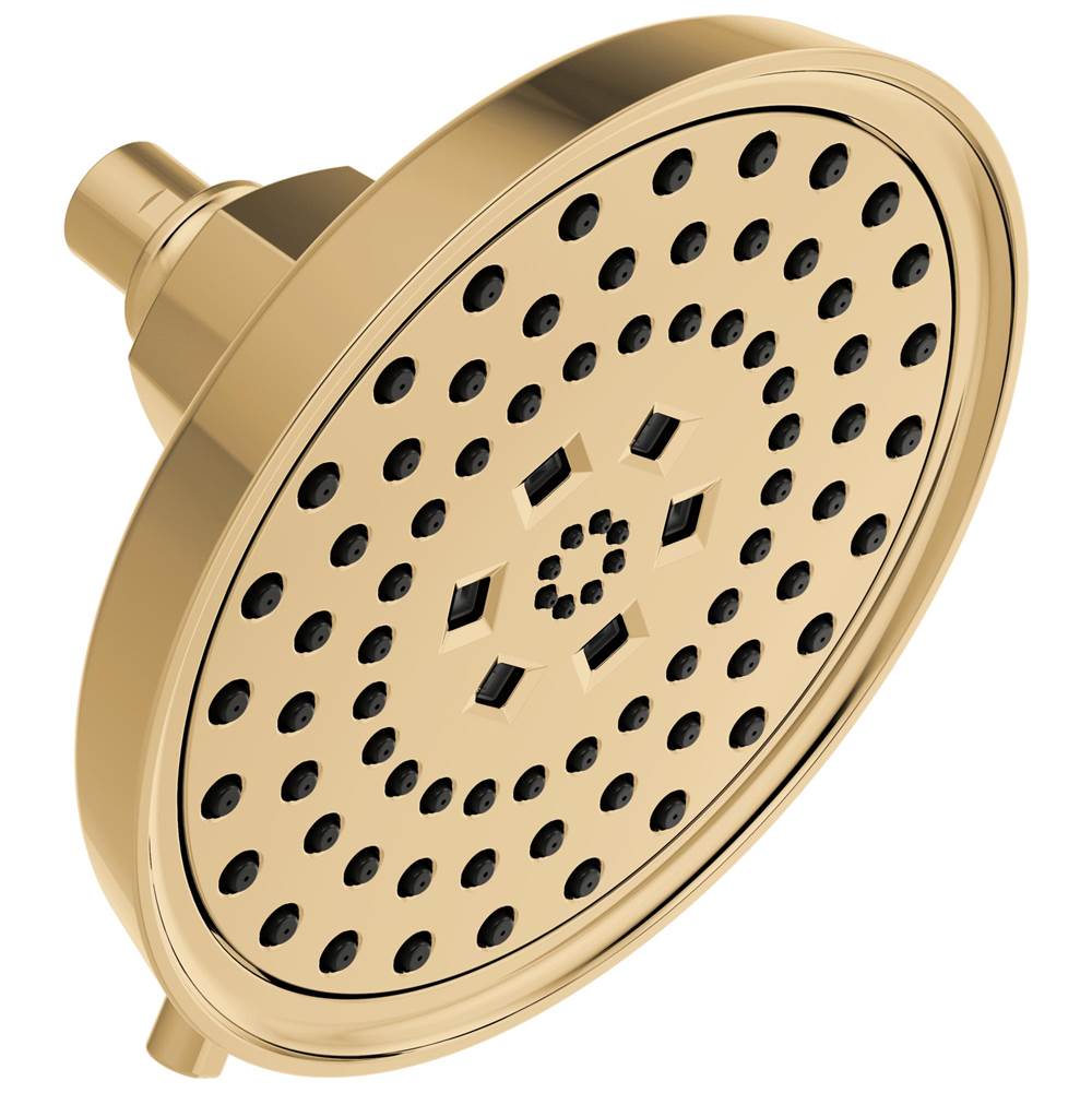 Universal Showering 7" Linear Round H2Okinetic Multi-Function Wall Mount Shower Head - 1.75 GPM