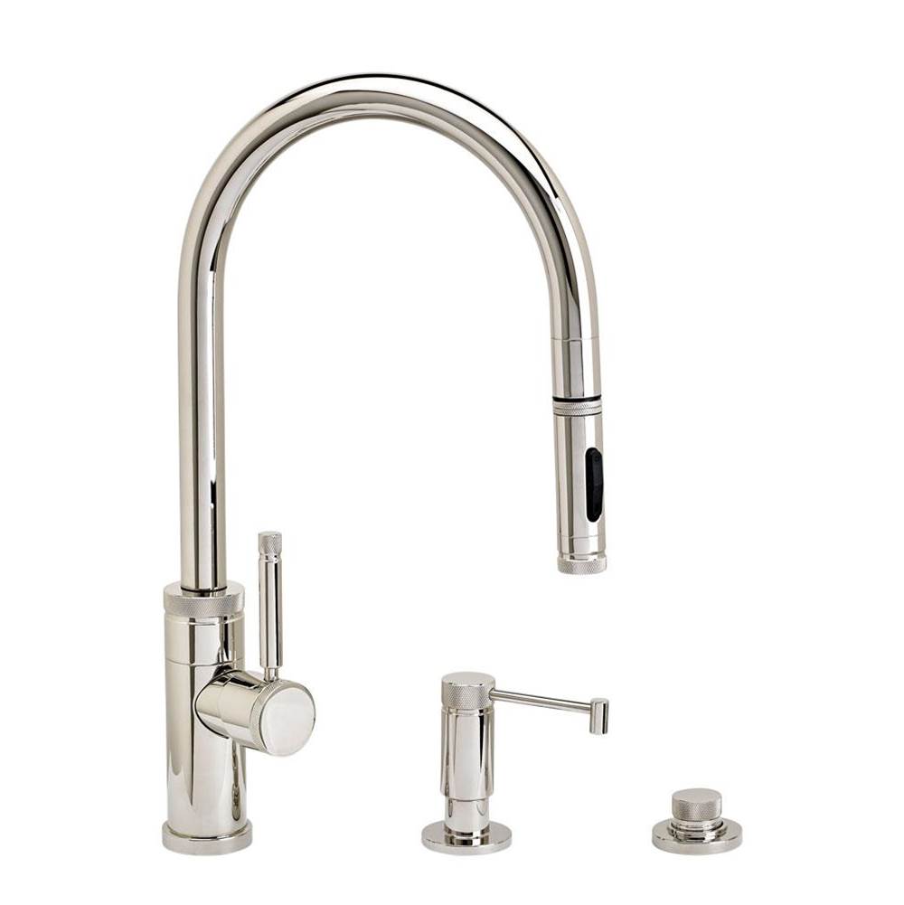 Industrial PLP Pulldown Faucet -Toggle Sprayer - 3pc. Suite