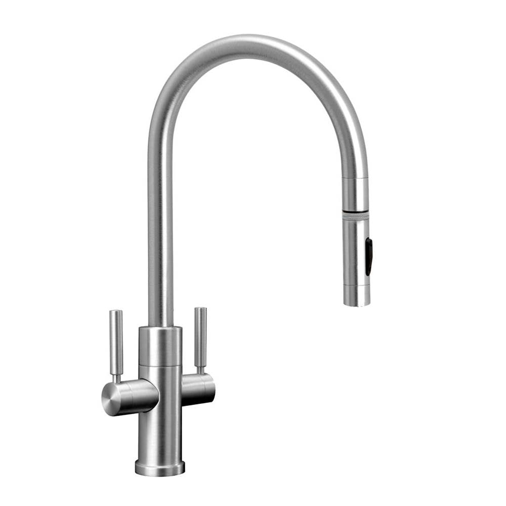 Modern 2 Handle PLP Pulldown Faucet - Toggle Sprayer
