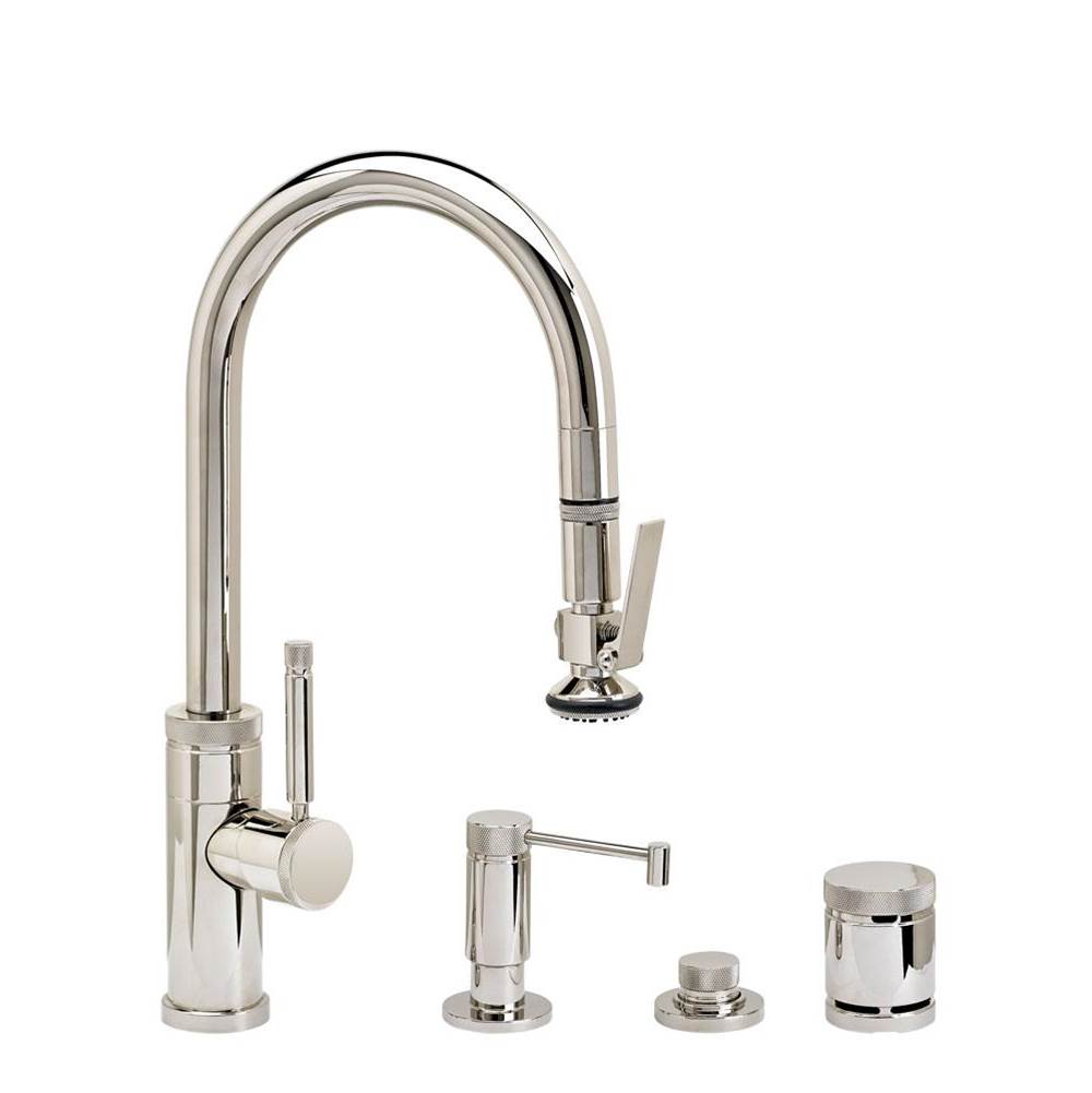 Industrial Prep Size PLP Pulldown Faucet - Lever Sprayer - 4pc. Suite