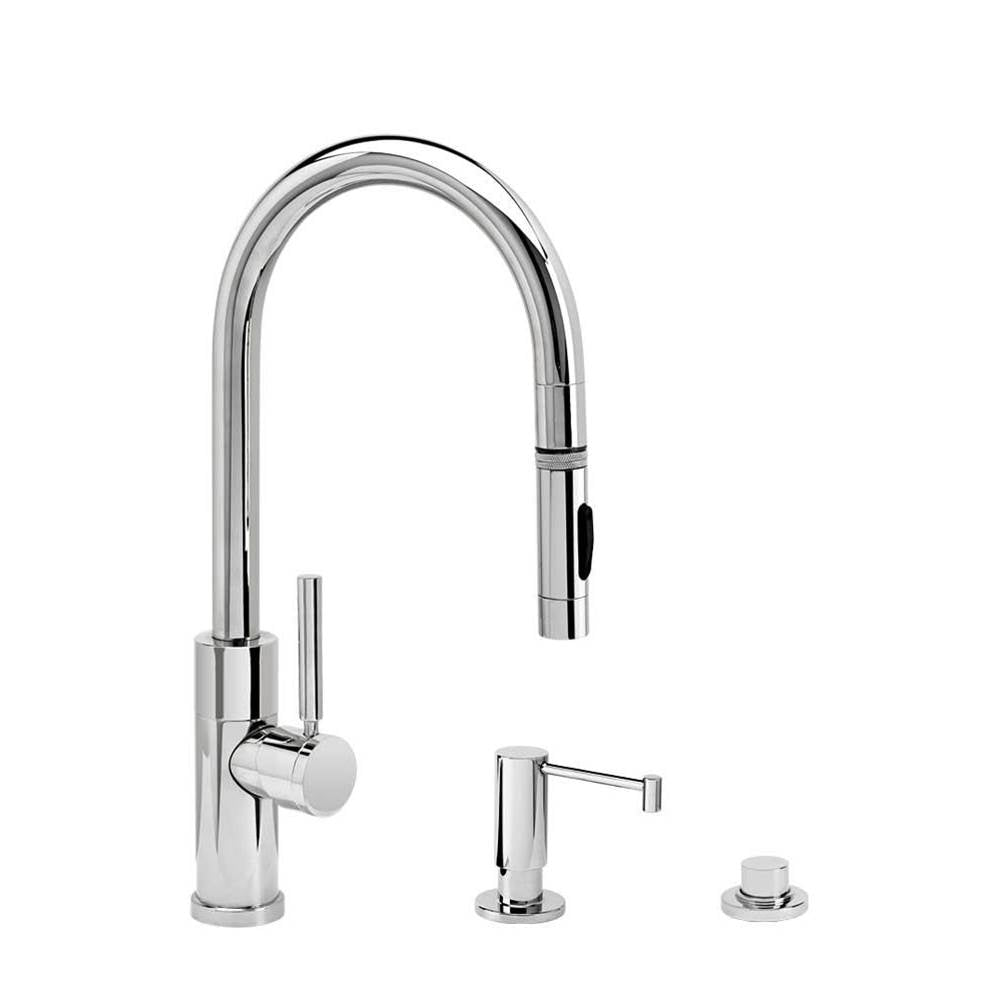 Modern Prep Size PLP Pulldown Faucet - Toggle Sprayer - 3pc. Suite