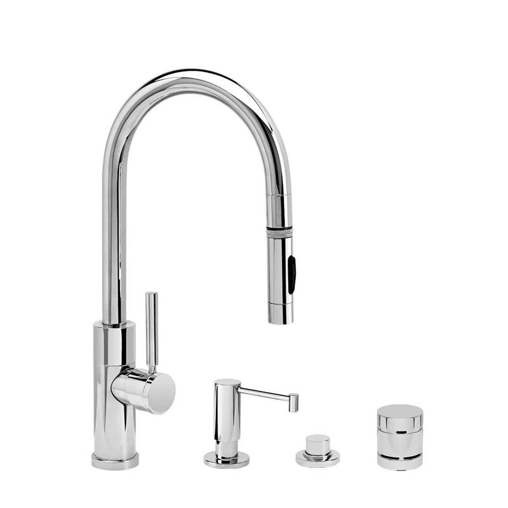 Modern Prep Size PLP Pulldown Faucet - Toggle Sprayer - 4pc. Suite