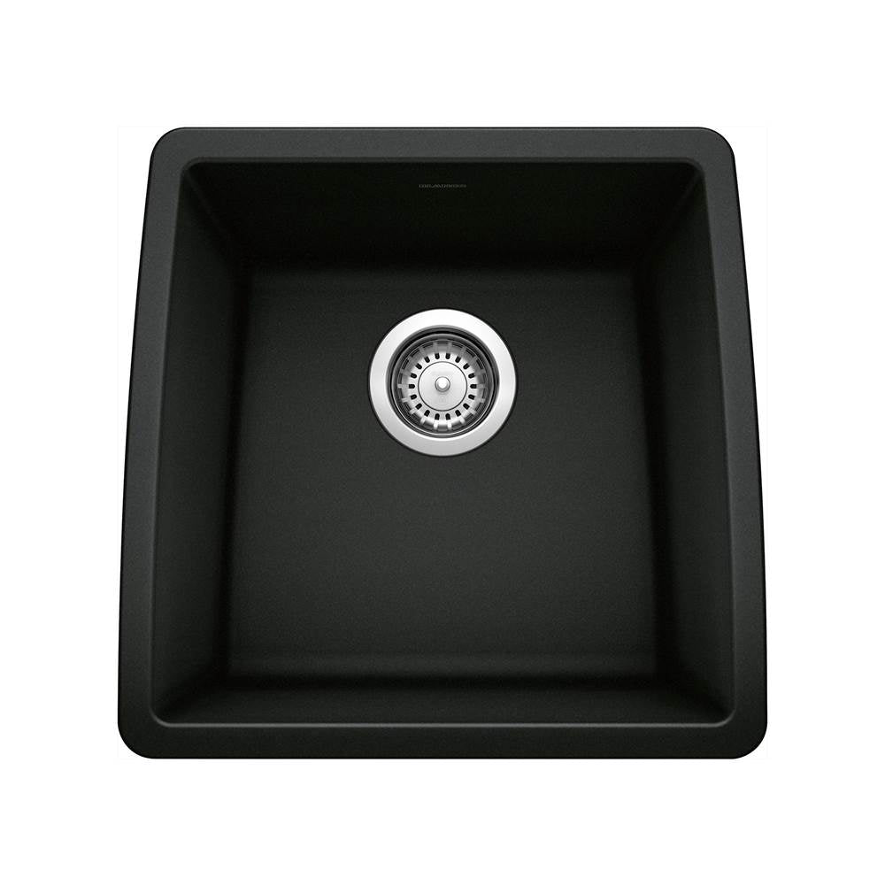 Performa SILGRANIT 17" Undermount Bar Sink - Coal Black
