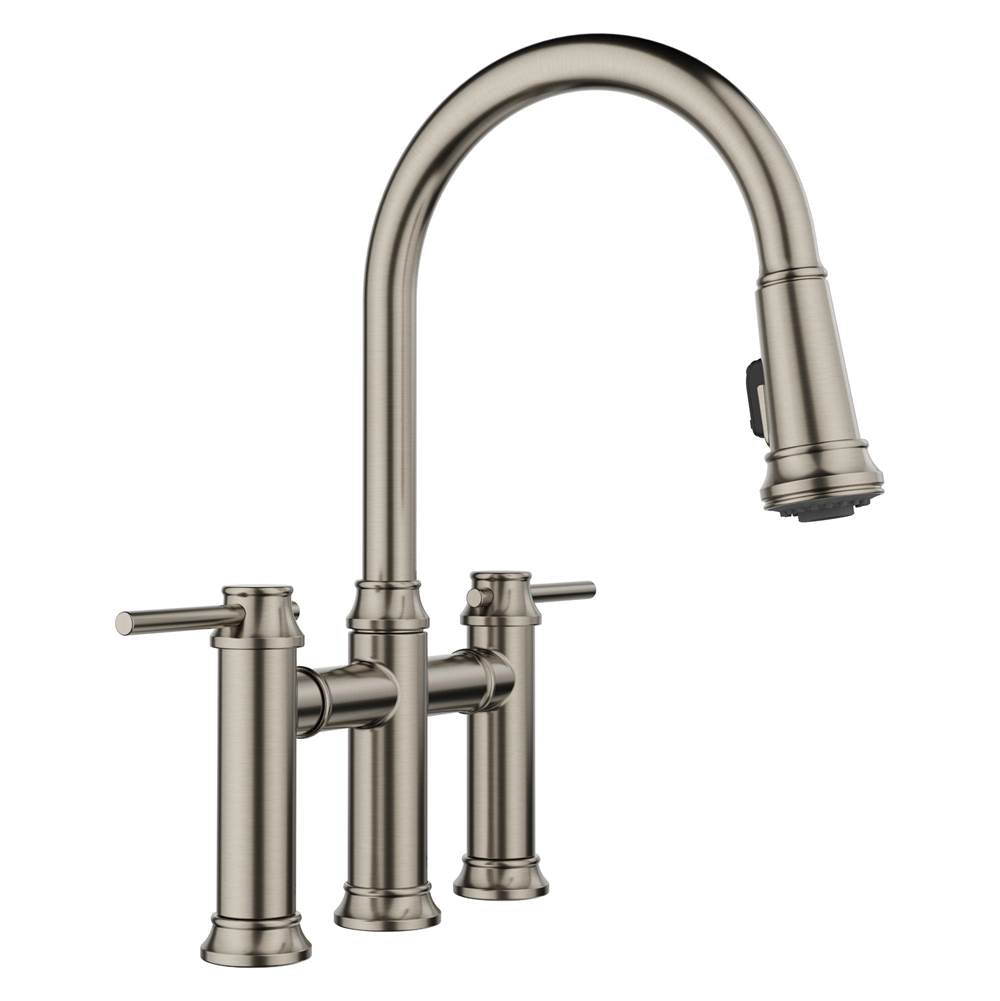 Empressa Bridge Pull-Down 1.5 GPM - Satin Platinum