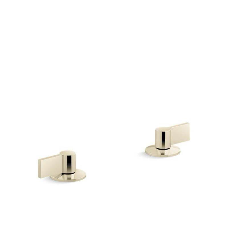 Components Deck-mount bath faucet handles with Lever design