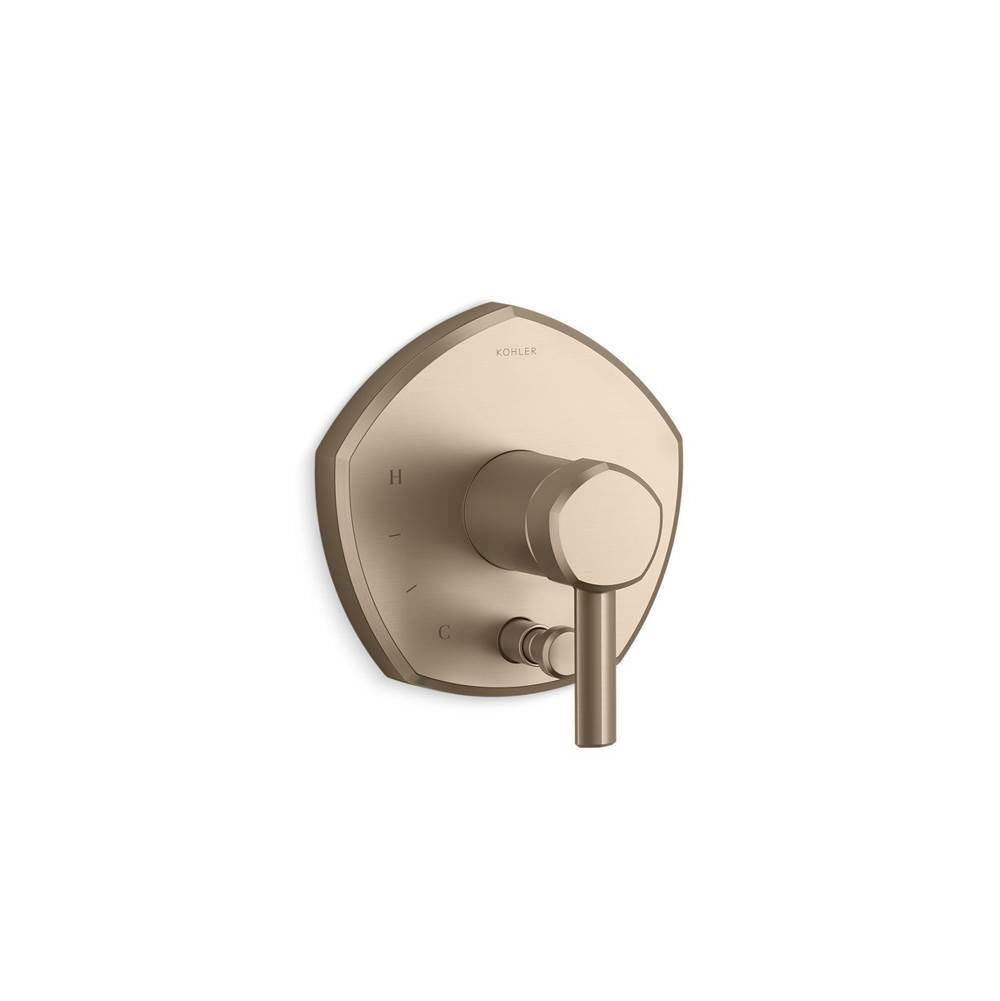 Occasion Rite-Temp valve trim with push-button diverter and lever handle
