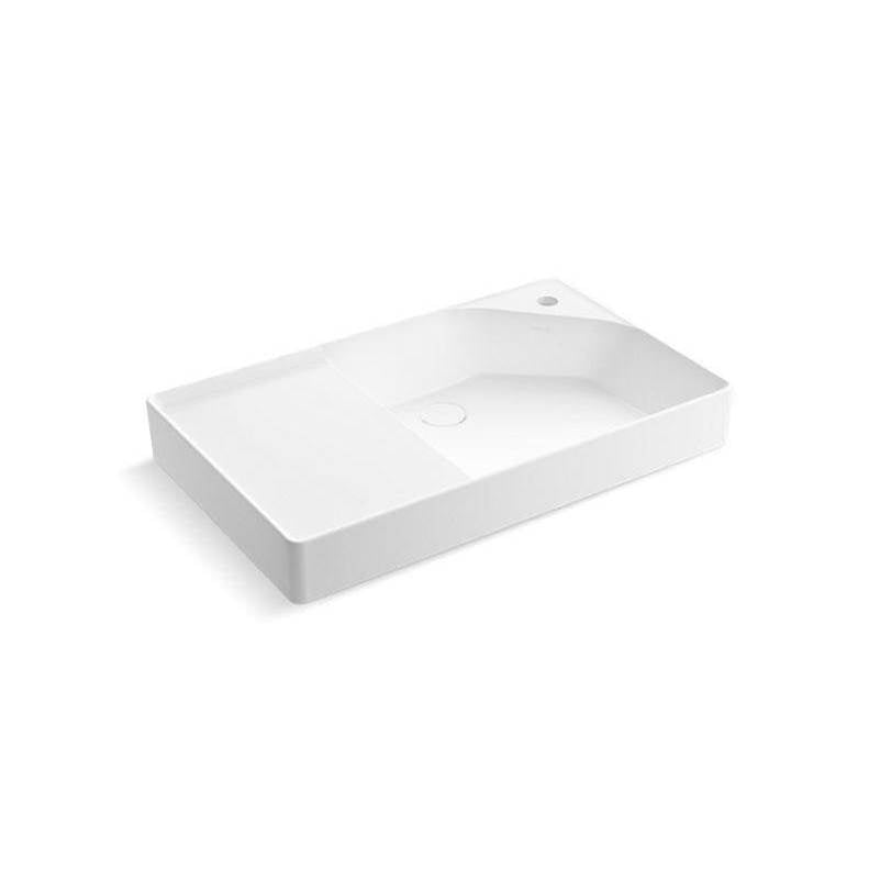 Spacity 30" fireclay vanity top with integrated square sink