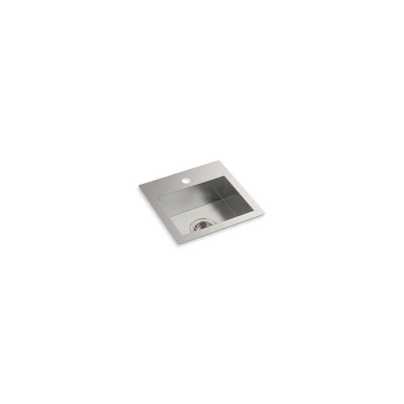 Vault 15" top-/undermount single-bowl bar sink
