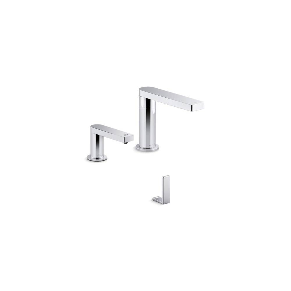 Composed Touchless lavatory faucet and soap dispenser with Kinesis sensor technology, AC-powered, 0.5 gpm